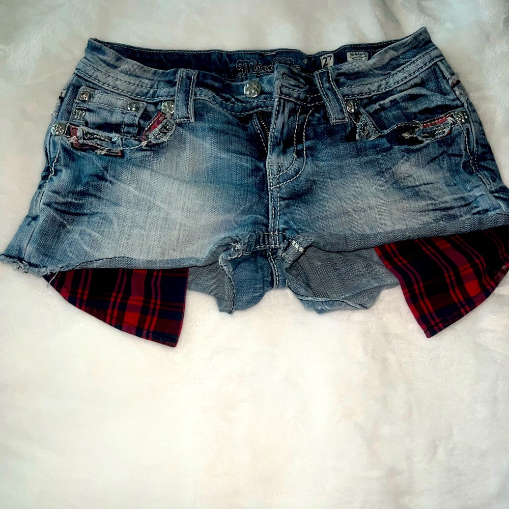 Miss Me shorts with bling